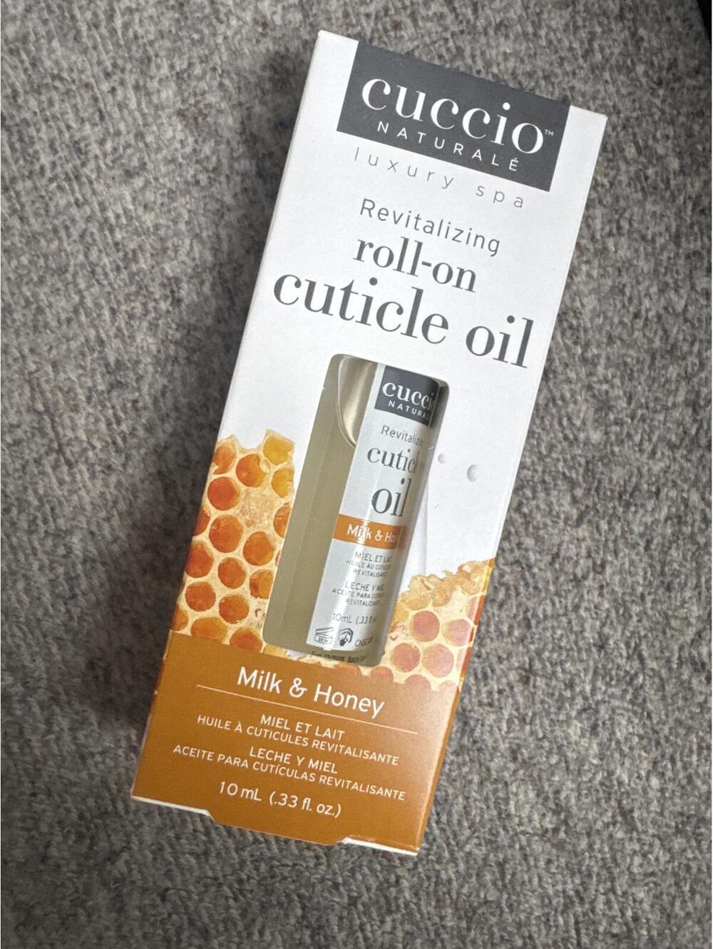 Cuccio Naturale Cuticle Oil Milk & Honey Roll On 10ml New